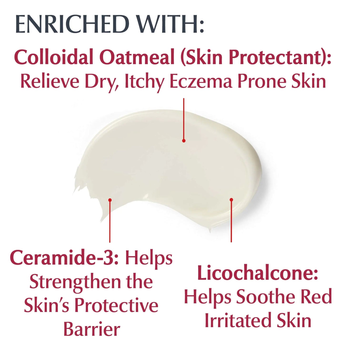 Eucerin Eczema Relief Cream, Full Body Lotion for Eczema-Prone Skin, Moisturizing Eczema Cream, Body Moisturizer, 8 oz. Tube 8 Ounce (Pack of 1)