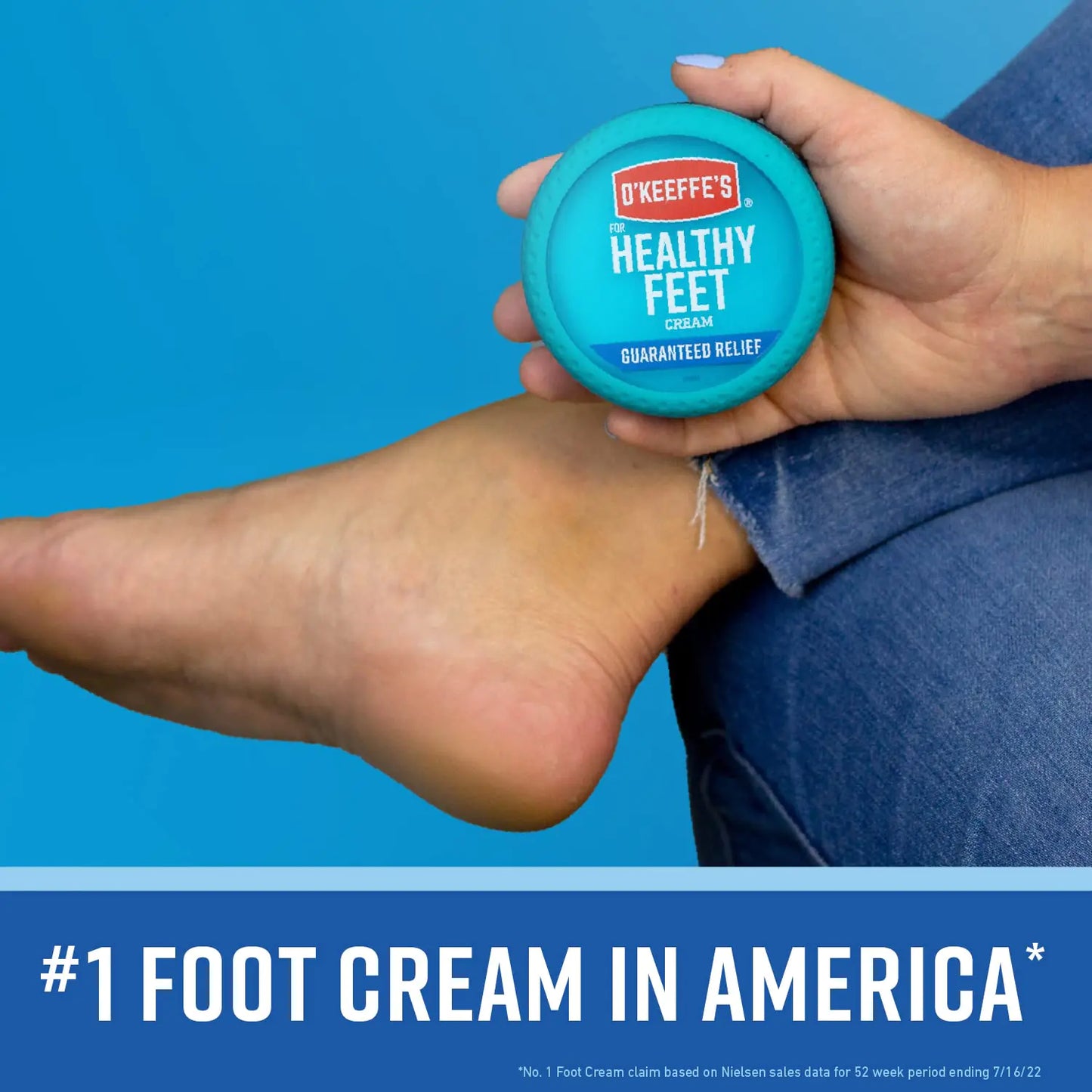 O'Keeffe's for Healthy Feet Foot Cream; Guaranteed Relief for Extremely Dry; Cracked Feet; Instantly Boosts Moisture Levels; 3.2 Ounce Jar; (Pack of 1) 3.2 Ounce (Pack of 1)