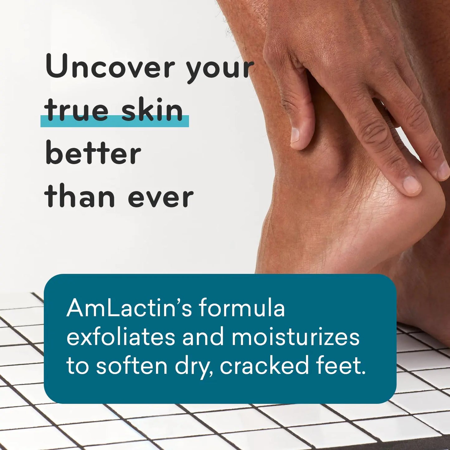 AmLactin Foot Repair Foot Cream Therapy, 3 oz + One Pair Moisturizing Heel Socks Foot Cream + Moisturizing Socks